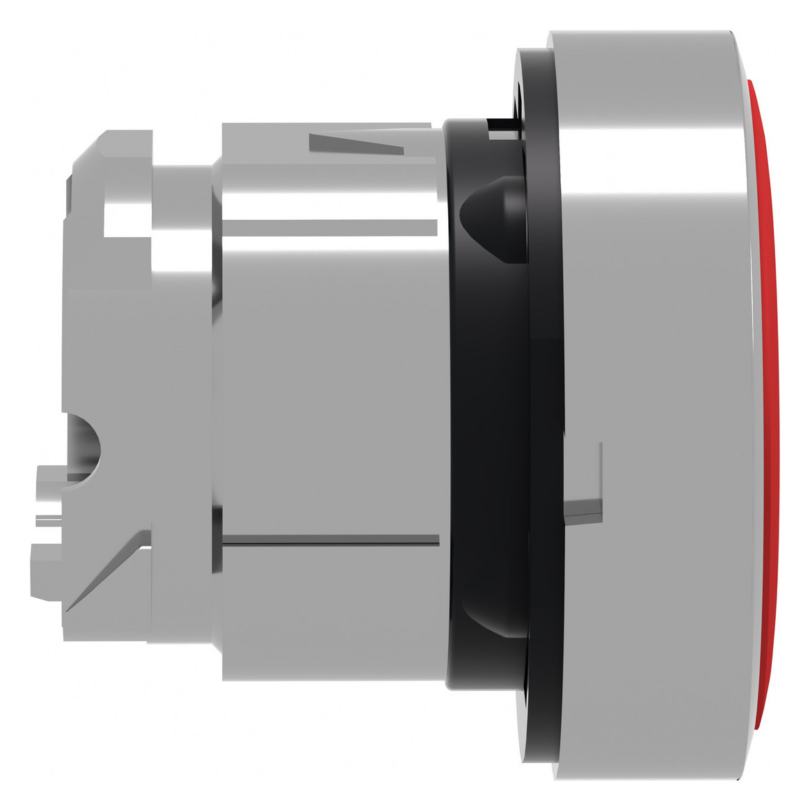 Drucktaster Front 1f rt Ø22,5mm rnd IP66 Tastend