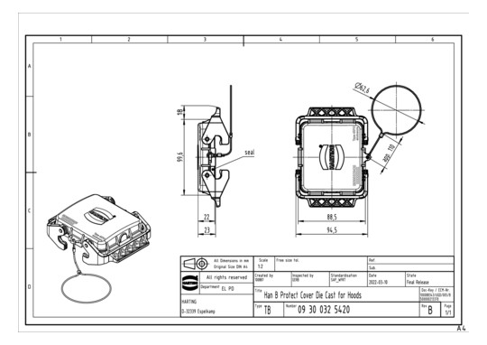 HART Abdeckkappe             09300325420 