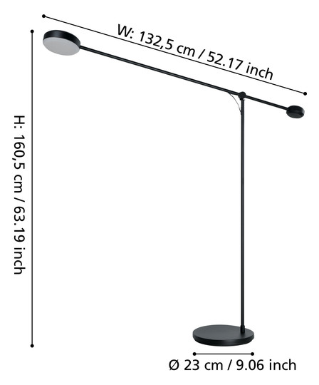 EGLO LED-Stehleuchte/1 m.Touch    900354 