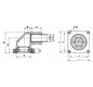 Tragarm-Komponente 134x140x164mm Metall gr