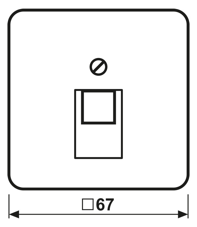 Zentralplatte UAE/IAE 1f CD aws Schraubbef ohne Zentralplatte UAE/IAE 1f CD aws Schraubbef ohne