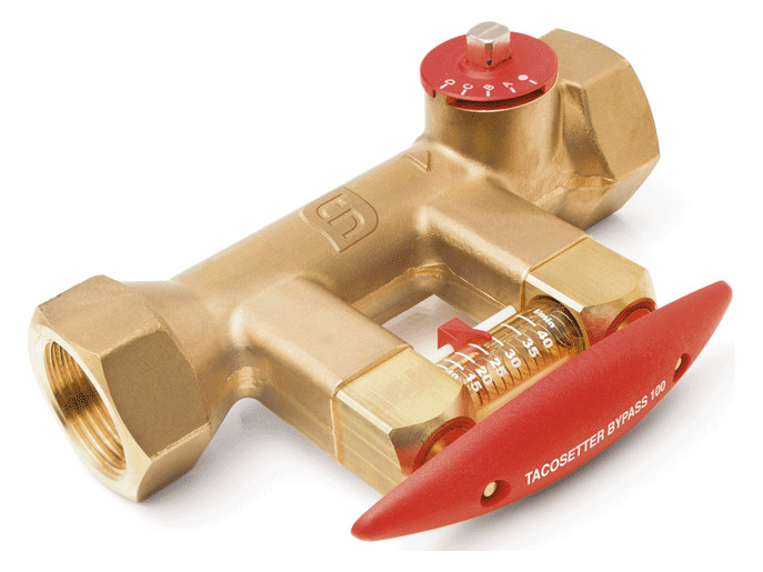 TACONOVA Abgleichventil-Set TacoSetter 1 1/4"IGx1 1/4" IG, 20-70 l/min, Messing