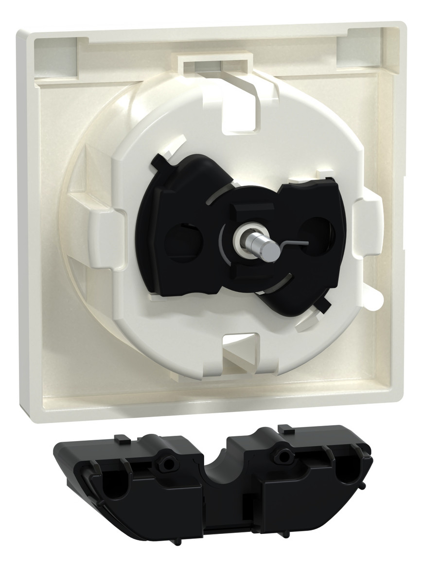 Steckdose 1f polws glz System M UP m.BS IP20 Mit erhöhtem Berührungsschutz