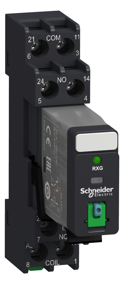 Schaltrelais 2W IP20 13x30x34,5mm Schraub