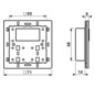 Raumtemperaturregler UP KNX m.Display Bedienelement Mit Vor-Ort Bedienung