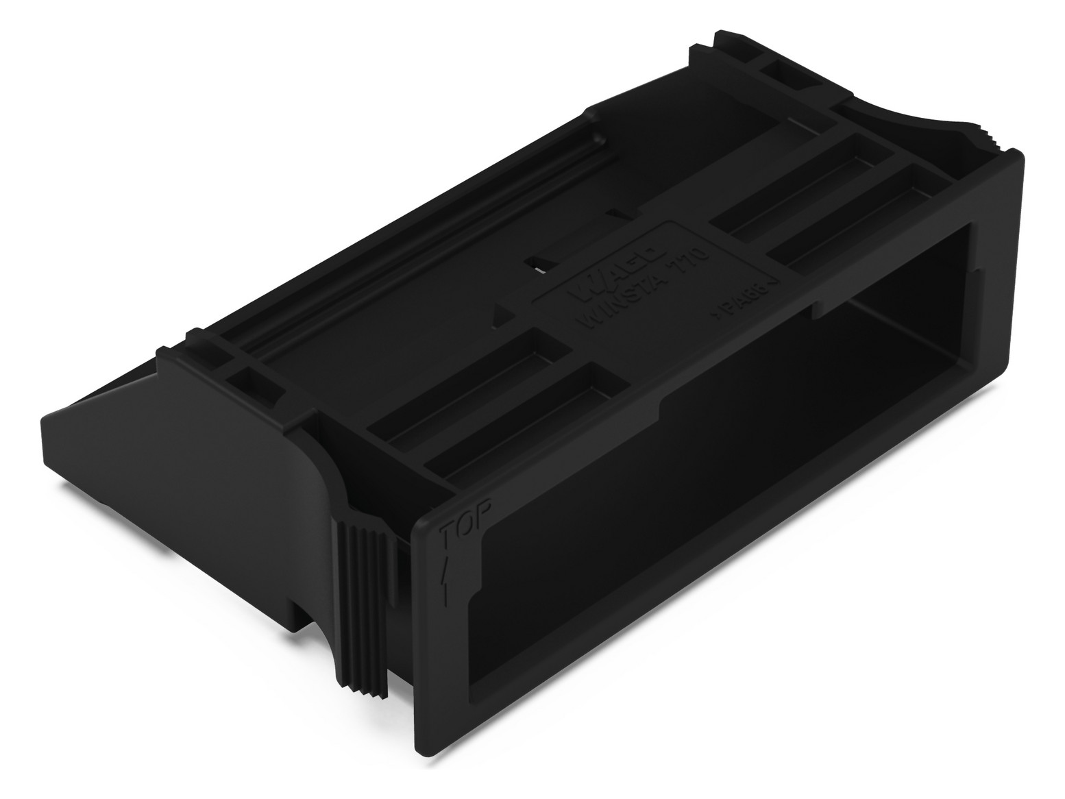 Rahmen Snap-In sw 5p Stecker/Buchse