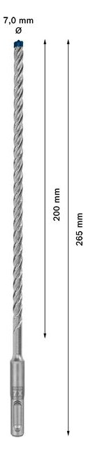 Bild Hammerbohrer EXPERT 7x200x265mm Bosch VE à 1 Stück SDS plus-7X-2