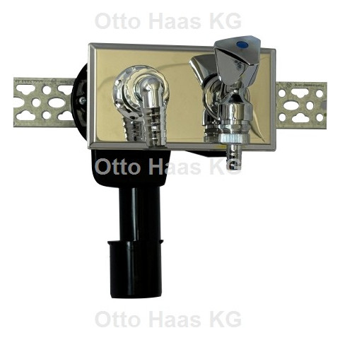 HAAS Unterputz-Geräte-Siphon OHA 4060 DN 40/50, für waagerechte Montage, schwarz