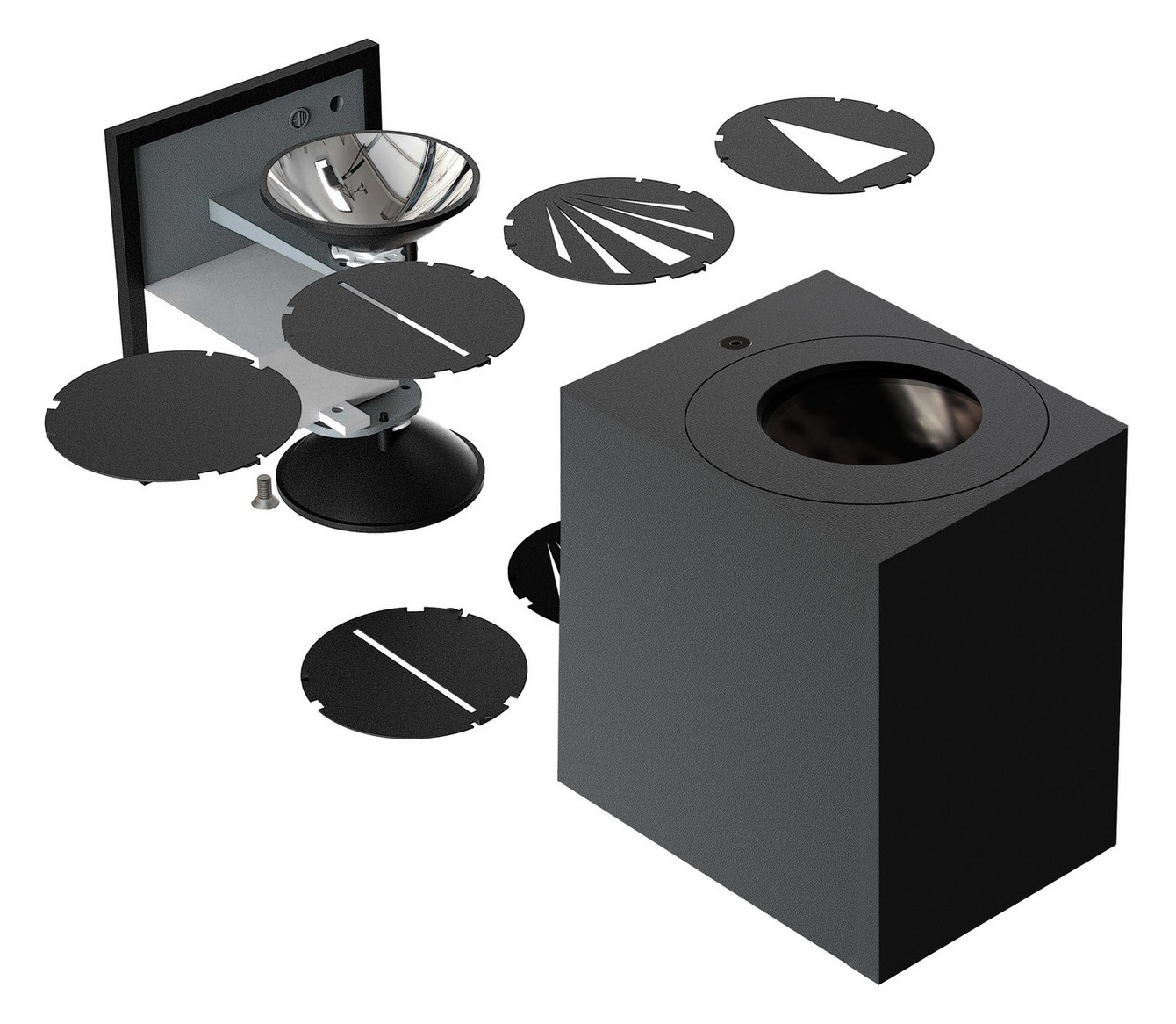 LED-Up/Down Leuchte Canto Kubi 2 10,6W 3000K 500lm ws Konv IP44 100x87x104mm