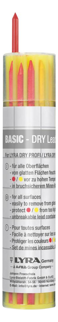 Bild Ersatzminen-Set Basic graphit, gelb, rot (12 St. ) Lyra-0