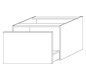 SA Anbau-/Solitärschrank mit Auszug 2morrow (G3231) 340x500x520 Black-Oak