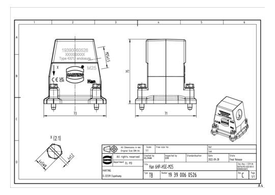 HART Han 6HP-gs-M25          19390060526 