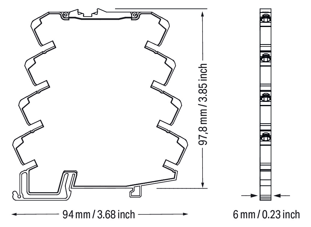 Trennverstärker 16,8-31,2 Serie 857 1Kan Federzugans 600-2000Ohm