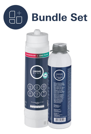 GROHE Reinigungskartusche Blue mit Sprühkopf, zur 100% Desinfektion