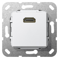 GIRA Einsatz HDMI 1f Einsatz rws glz 566903