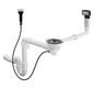 hansgrohe Ab- und Überlaufgarnitur D16-11 automatisch, für Einzelbecken Granit, chrom