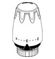 Heimeier Thermostat-Kopf DX mit eingebautem Fühler, weiß RAL 9016