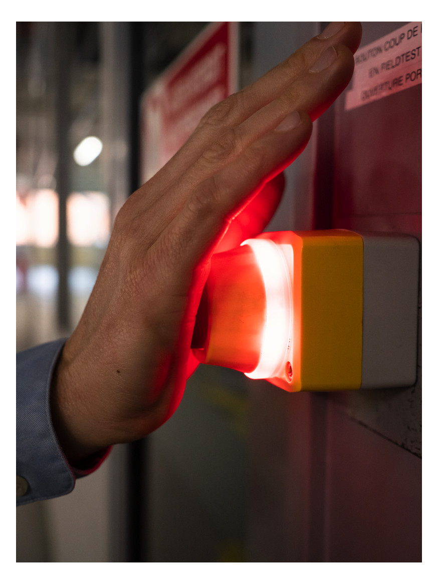 Leuchtmelder Front hoch rnd rt Ø22mm 1st Kst IP66