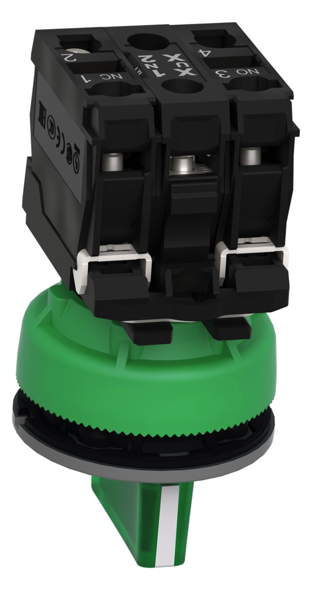 Wahlschalter 3stuf Knebel Ø30,5mm IP66 1S 1Ö