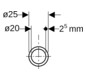Geberit Systemrohr ML DN 20, Ø 25 mm, Stange 5 m