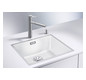 Blanco Becken SUBLINE 500-IF SteelFrame SILGRANIT 54,3 x 44,3 cm, PuraDur weiß, Einbau von oben, mit Zugknopffernbedienung