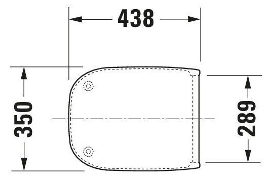 Duravit WC-Sitz D-Code mit Absenkautomatik, Scharniere Kunststoff, weiß