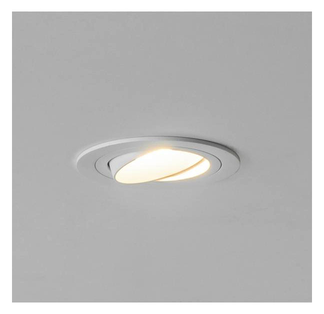 LED-Einbaustrahler 14W Konv ws mt IP20 RF:mt 1LED Alu Ø/EB82mm