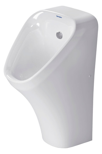 Duravit Absaug-Urinal DuraStyle 30x34cm, Zulauf von hinten, Rimless, ohne Fliege, weiß