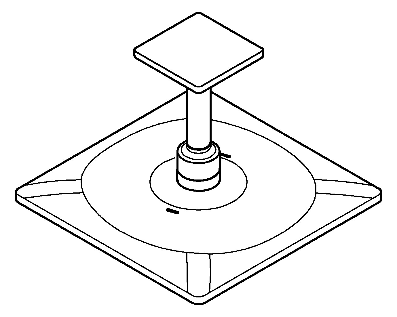 GROHE Kopfbrauseset Rainshower SmartActive 310 Cube Deckenauslass 14,2cm, 2 Strahlarten, chrom