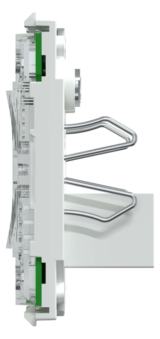 Bedienelement 2f ws f.Dimmeins m.LED-Anz Geeignet für Dimmeinsatz