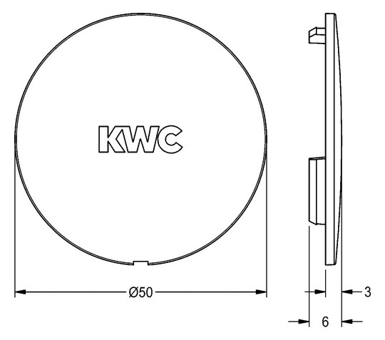 AR Abdeckplättchen, mit Logo, 2030031443