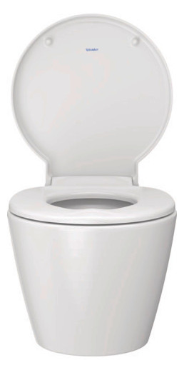 Duravit WC-Sitz Starck 1 mit Absenkautomatik, abnehmbar, mit Scharnierwelle, weiß