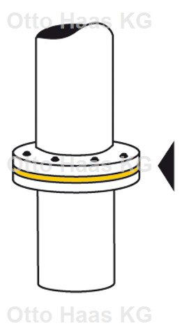 HAAS Trinkwasser-Flanschdichtung 28 x 60 x 2 mm, DN 20, PN 10/16/40, schwarz