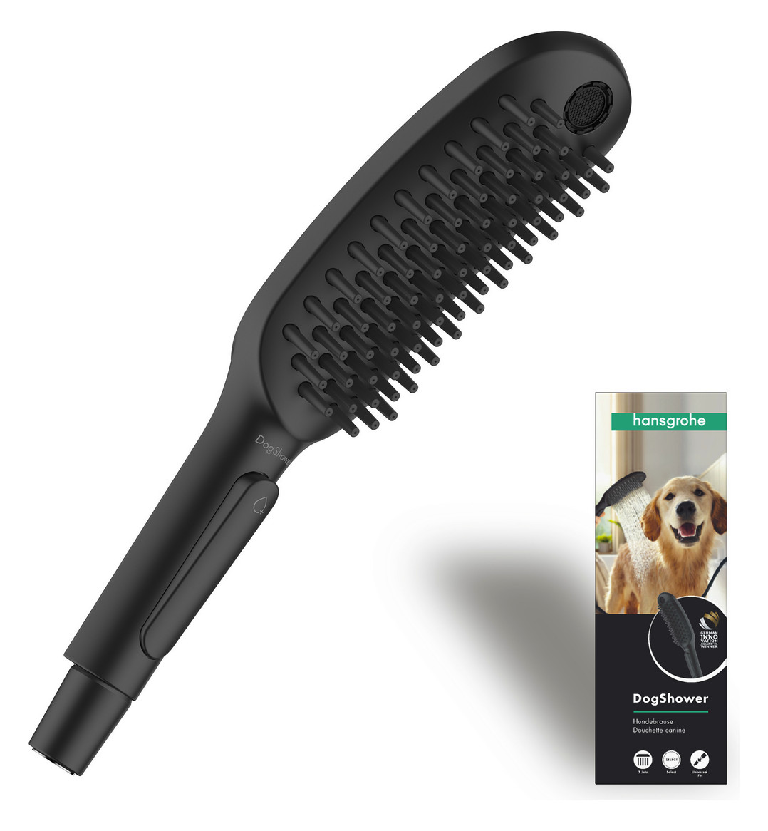 hansgrohe Hundeduschbrause 150 DogShower 3jet, mattschwarz hansgrohe Hundeduschbrause 150 DogShower 3jet, mattschwarz