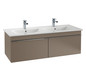 V&B Waschtisch-Unterschrank Venticello 125,3x42x50,2cm, Griff White, stone oak