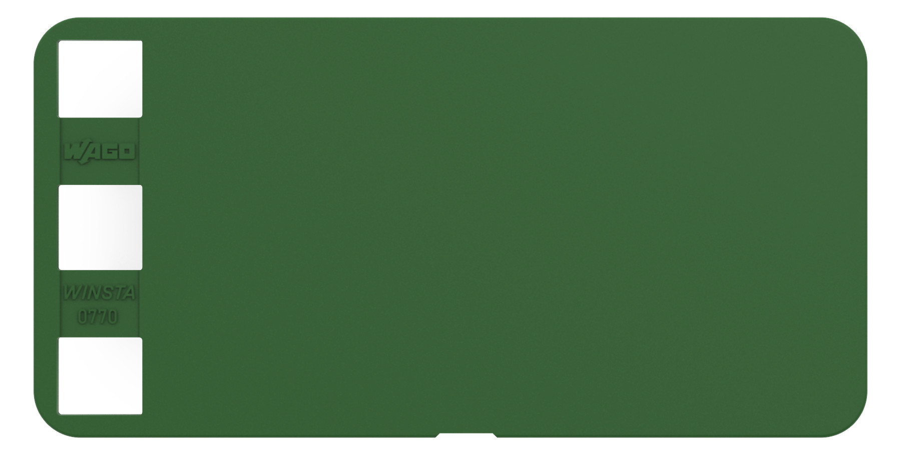 Klemmenmarkierung gn Serie 770 RM=5mm unbedr horiz/vert