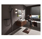 hansgrohe Waschtisch-Einhebelmischer 110 Vivenis mit Zugstangen-Ablaufgarnitur, mattschwarz