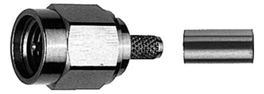 SMA-Stecker Rundkabel 50O Löt/Crimp 50Ohm