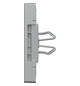 Zentralplatte USB 2f alu-si Klemmbef m.Aufdr aluminium-silber