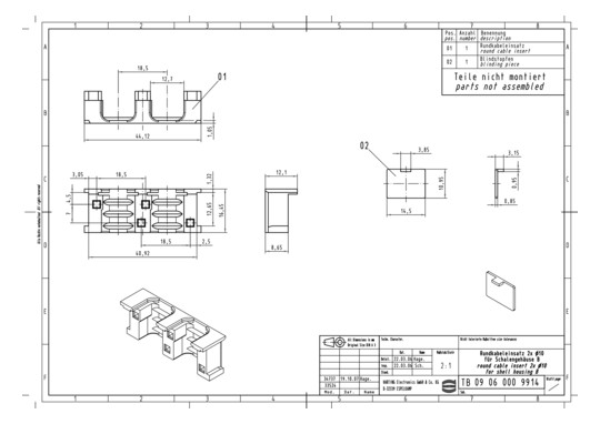 HART HARTING RUNDKABELEINSAT 09060009914 