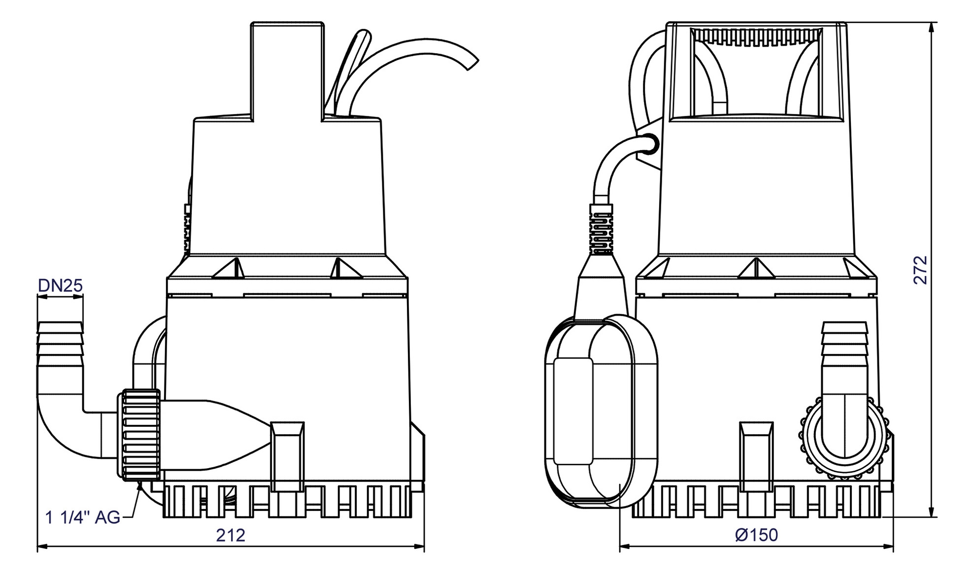 Zehnder-Pumpen Schmutzwasser-Tauchpumpe ZPK 30 A, Kunststoff Zehnder-Pumpen Schmutzwasser-Tauchpumpe ZPK 30 A, Kunststoff