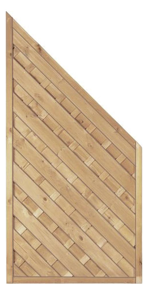 Bild Maxi-Diagonal Ecke 90 x 180/90 cm, kdi grün Rahmen 45/45mm Lamellen geriffelt & - n.a.-0