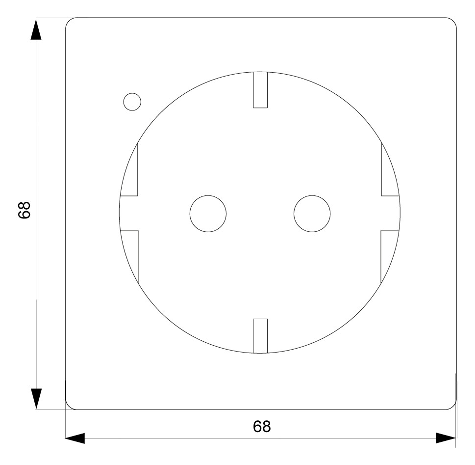Steckdose 1f ti-ws glz DELTAstyle UP IP20 titanweiß
