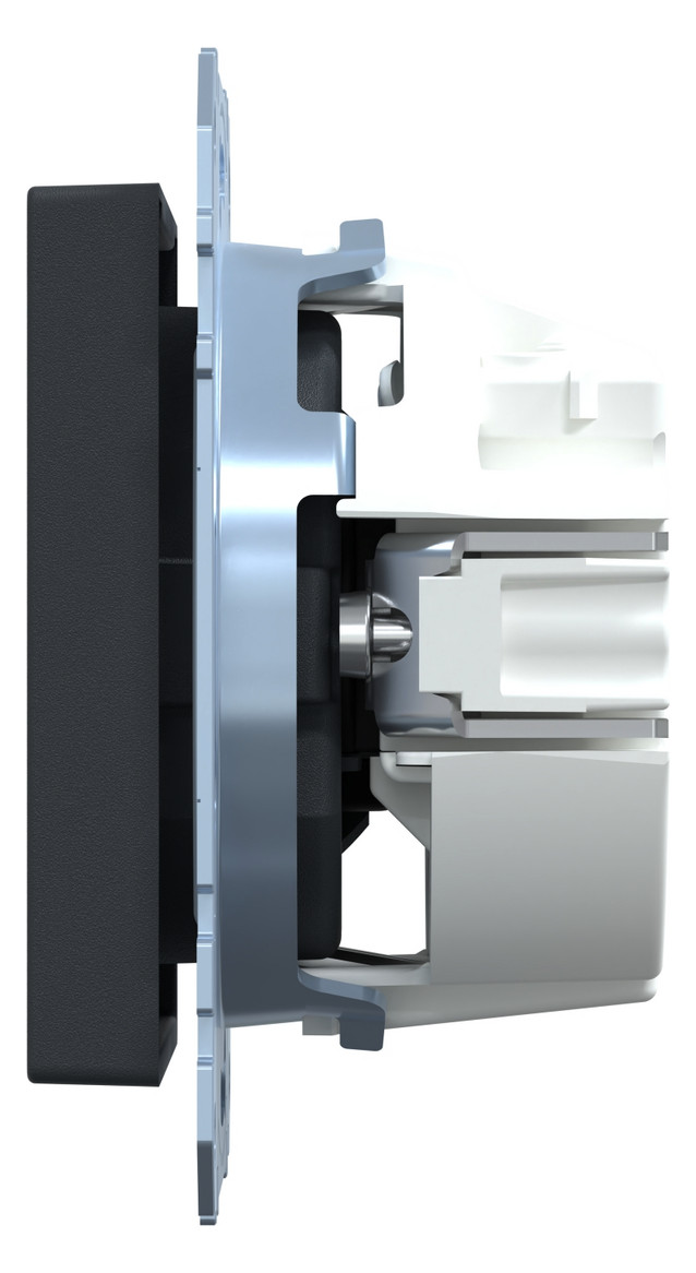 Steckdose 1f anth mt System M UP m.BS IP20 Mit erhöhtem Berührungsschutz