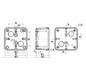 Wandschrank Kst IP66 B80xH80xT47mm unbeh RAL7035