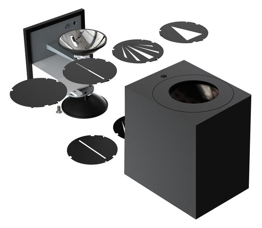 LED-Up/Down Leuchte Canto Kubi 2 10,6W 3000K 500lm ws Konv IP44 100x87x104mm