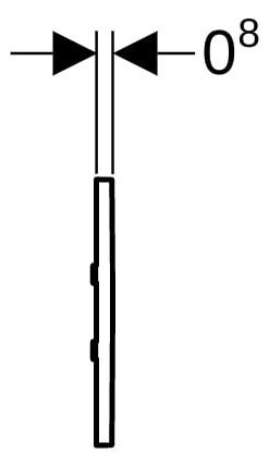 Geberit Infrarot-Urinal-Steuerung Typ 30 Batteriebetrieb, Zinkdruckguss, chrom matt