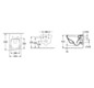 V&B Combi-Pack-Wand-Tiefspüler Architectura 37x53cm, oval, wandhängend, Abgang waagerecht, mit WC-Sitz, weiß