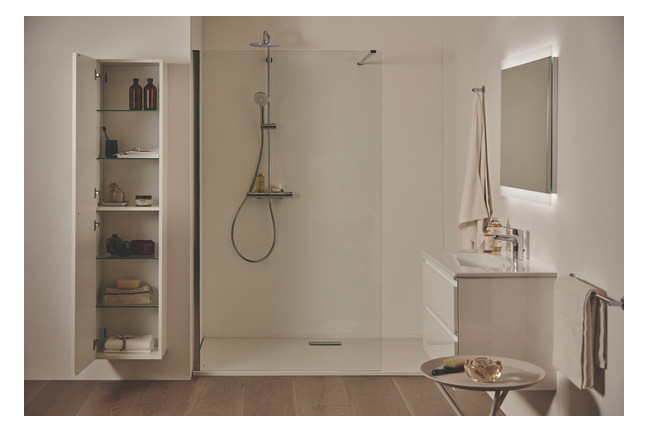 Ideal-Standard Waschtisch-Einhebelmischer CeraFlex mit Metall-Ablaufgarnitur, Ausladung 101mm, chrom