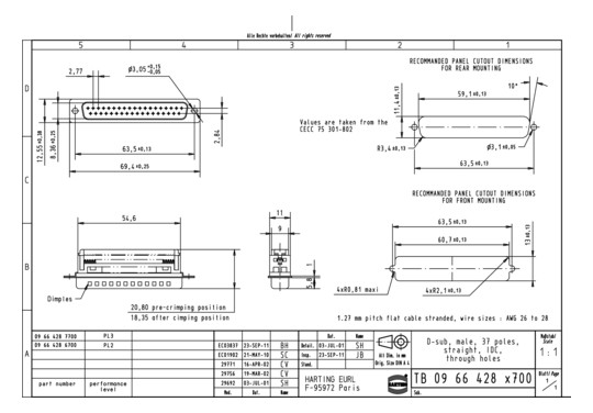 HART D-SUB-STIFTLEISTE       09664287700 